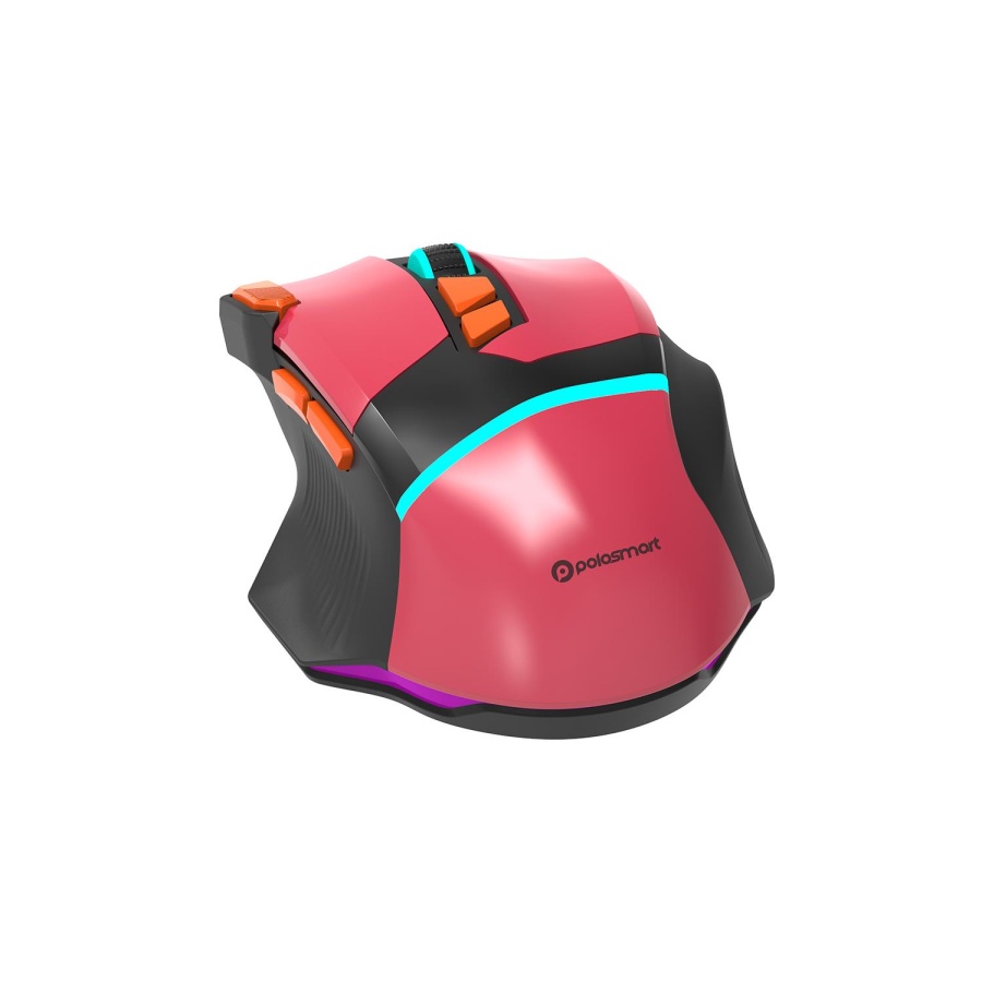 Polosmart PGM30 Kablolu RGB Led Aydınlatmalı 7200 DPI Gaming Oyuncu Mouse Kırmızı - 3