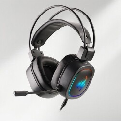 Polosmart PGS102 Kablolu 7.1 RGB Aydınlatmalı Gaming Oyuncu Kulaklık Siyah - 1