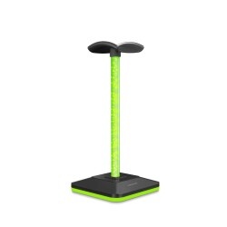 Polosmart PGS401 Kablolu RGB Aydınlatma Dokunmatik Taşınabilir Gaming Oyuncu Kulaklık Standı Siyah - 1