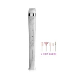 Polosmart PSC101 Şarjlı Led Işıklı 5 Başlıklı 2 Kademeli Manikür Pedikür Seti - Polosmart