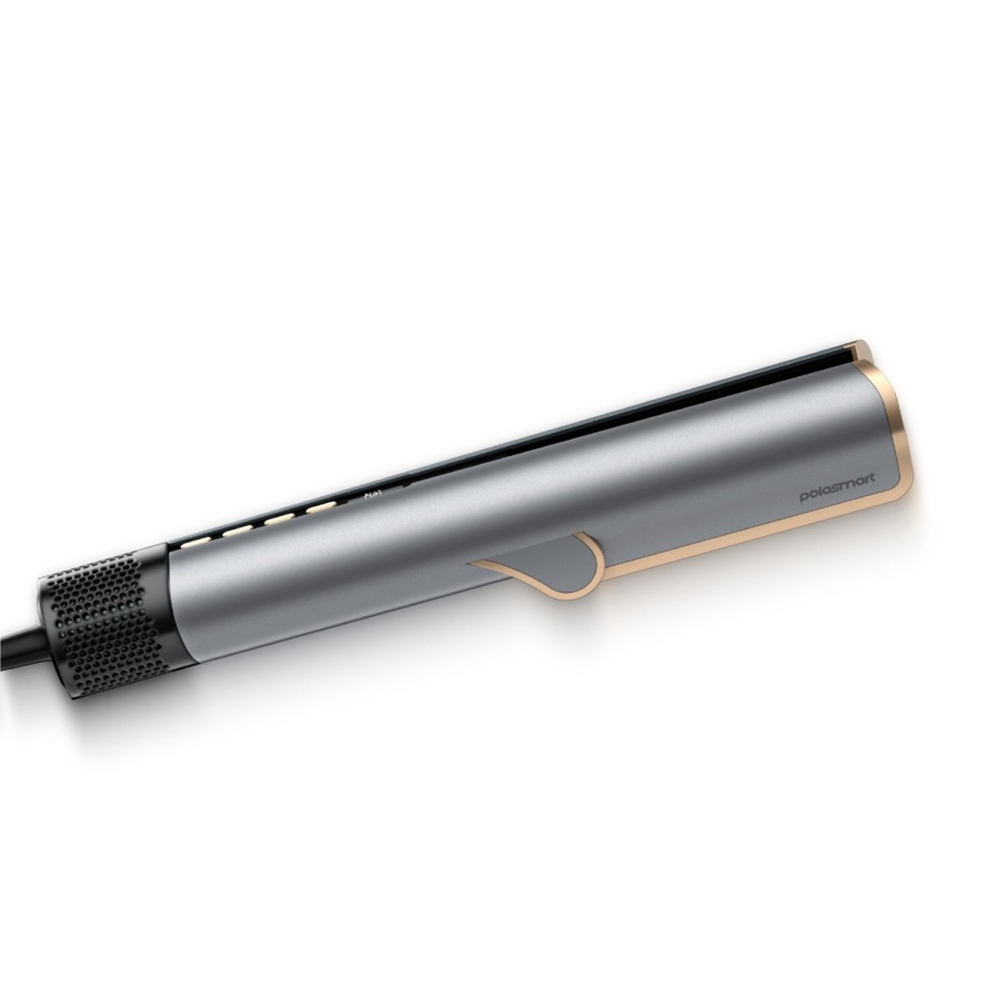 Polosmart PSC102 Dijital Ekranlı 2 Kademeli Negatif İyon Hava Üflemeli Saç Düzleştirici 1200W Gri - 1