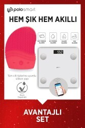 Polosmart PSC12 Akıllı Tartı + PSC03 Yüz Temizleme Cihazı Set - 1
