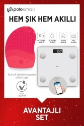 Polosmart PSC12 Akıllı Tartı + PSC03 Yüz Temizleme Cihazı Set - 1