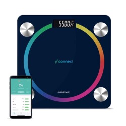 Polosmart PSC45 Pilli Bluetooth Vücut Analizli Yağ Kas Su Ölçer Hassas Akıllı Tartı Baskül Lacivert - 1
