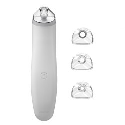 Polosmart PSC48 Pilli 3 Başlıklı Akne Gözenek Ölü Deri Siyah Nokta Çıkarıcı Temizleyici Cihaz Beyaz - 1