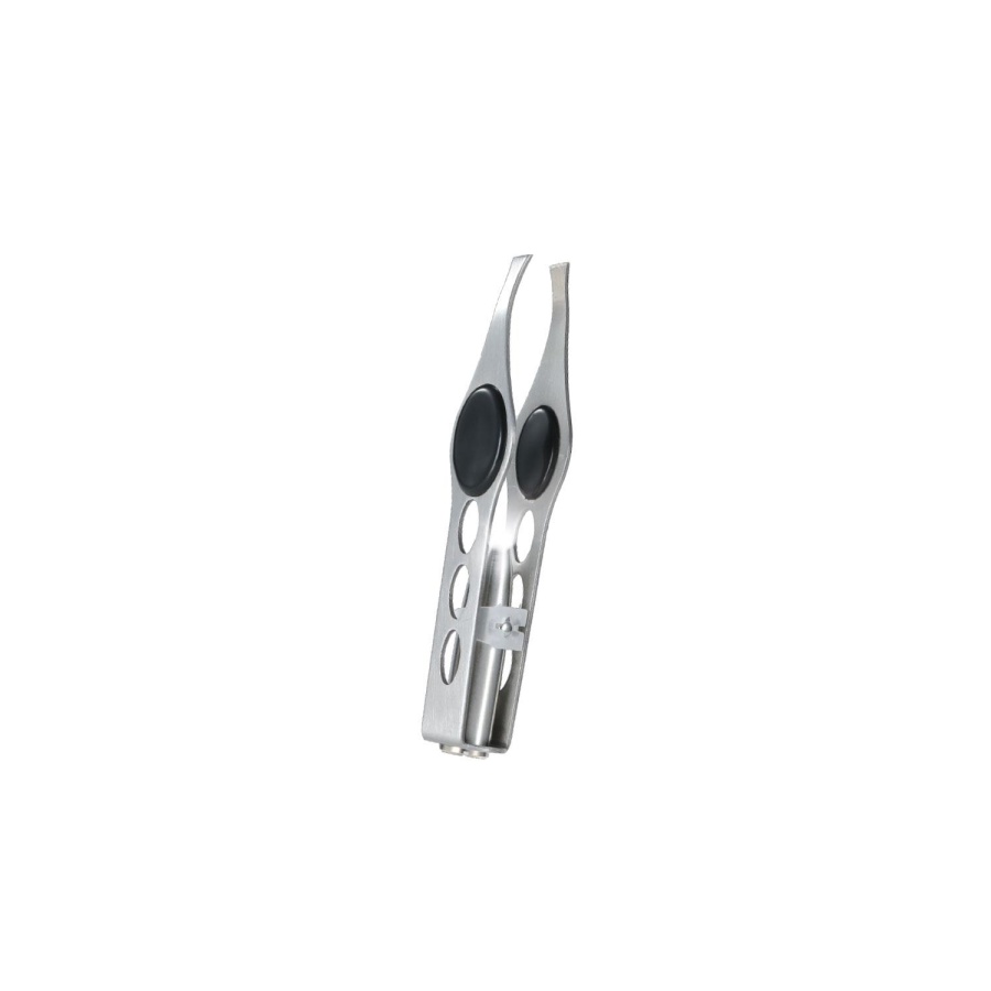 Polosmart PSC50 Paslanmaz Çelik Ergonomik İnce Uçlu Kaş Şekillendirici Led Işıklı Cımbız Siyah - 1