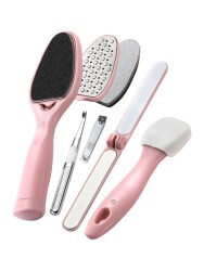 Polosmart PSC52 Topuk Tırnak Törpülü Tırnak Makaslı Pedikürlü Ayak Bakım Seti Pembe - Polosmart