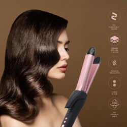 Polosmart PSC58 2 in 1 Saç Şekillendirici Düzleştirici Rose Gold - 5