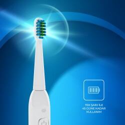 Polosmart PSC74 Elektrikli Diş Fırçası - 5 Modlu ,Hassas Diş Eti Bakımı ve Etkili Plak Temizliği - 4