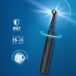 Polosmart PSC83 Şarjlı 5 Modlu IP67 Suya Dayanıklı Diş Fırçası Antrasit - 3