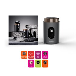 Polosmart PSC87 Dijital Göstergeli Şarjlı Mini Sıfır Tıraş Makinesi Antrasit - 2