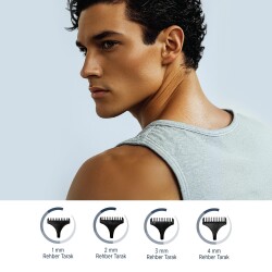 Polosmart PSC88 Şarjlı Saç Sakal Düzeltme Cihazı Siyah - 5