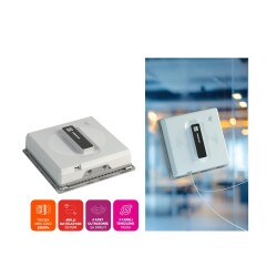 Polosmart PSH30 Akıllı Uzaktan Kumandalı Kare Cam Temizleme Robotu 2800 Pa Beyaz - 3
