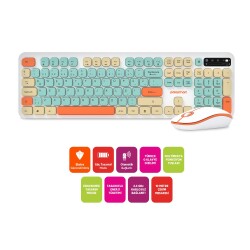 Polosmart PSK12 Kablosuz 2.4 Ghz Pilli Klavye & Mouse Set Beyaz - 3