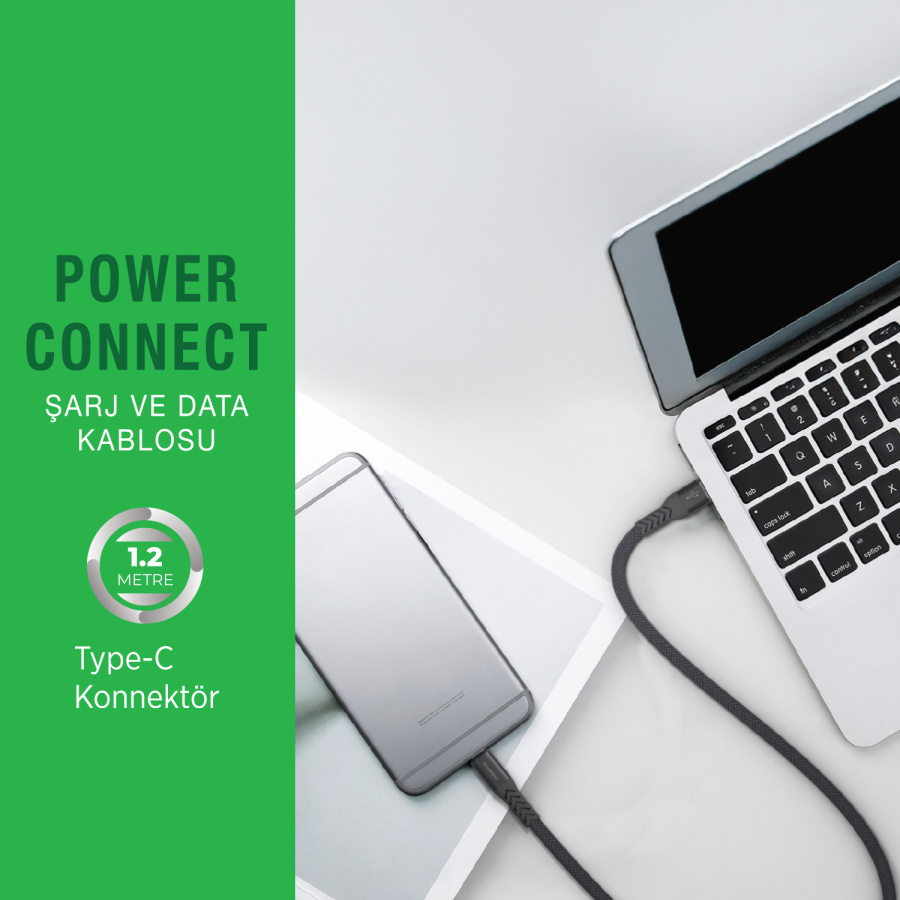 Polosmart PSM116 Şarj Kablosu Usb To Type-C - 3