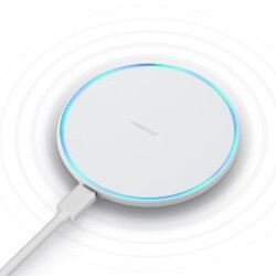 Polosmart PSM119 Kablosuz Masaüstü Şarj Cihazı Beyaz - 1