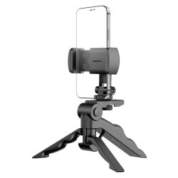 Polosmart PSM124 Masaüstü Taşınabilir 360 Derece Dönebilen Başlık Kaymaz Taban Tripod Monopod Siyah - 1