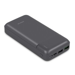 Polosmart PSM128 Micro USB Type-C Girişli 20.000 mAh Taşınabilir Şarj Cihazı Powerbank Gri - Polosmart
