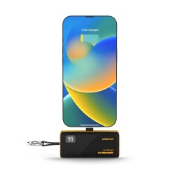 Polosmart PSM131 5000 mAh Powerbank 20W PD Hızlı Şarj Lightning Soketli Göstergeli Sarı - 2
