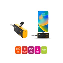 Polosmart PSM131 5000 mAh Powerbank 20W PD Hızlı Şarj Lightning Soketli Göstergeli Sarı - 3