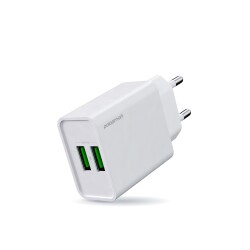 Polosmart PSM134 2A Çift USB Şarj Adaptörü Akıllı Tanıma Hızlı Şarj Başlığı 10W - Polosmart