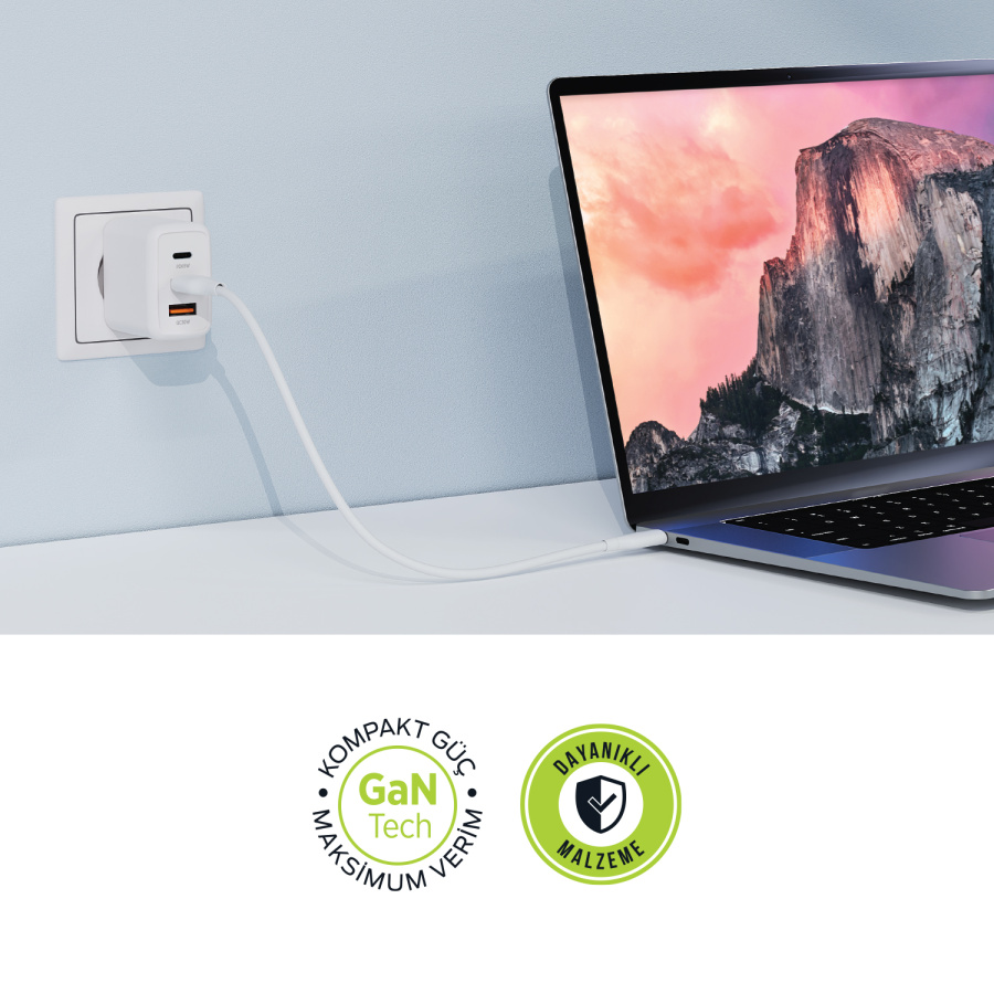 Polosmart PSM135 Duvar Şarjı 65W USB+PD - 3