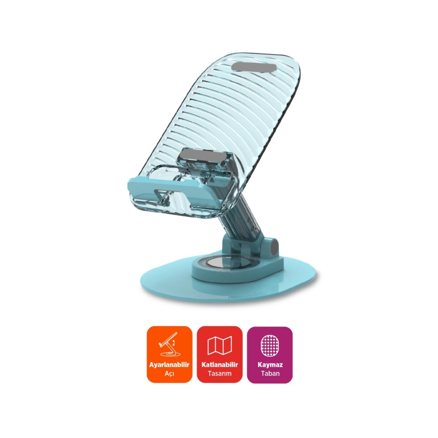 Polosmart PSM143 Tablet & Telefon Standı Mavi - 1