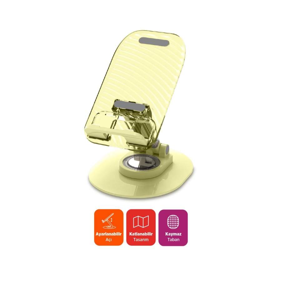 Polosmart PSM143 Tablet & Telefon Standı Sarı - 1