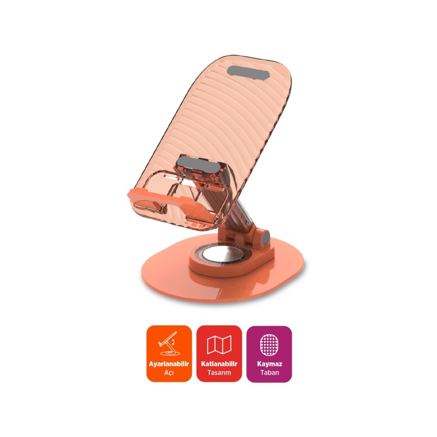 Polosmart PSM143 Tablet & Telefon Standı Turuncu - 1