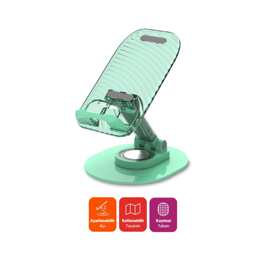 Polosmart PSM143 Tablet & Telefon Standı Yeşil - 1