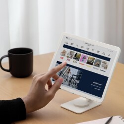 Polosmart PSM145 Telefon Tablet Standı 360° Ayarlanabilir 1000g Taşıma Kapasiteli Beyaz - 4