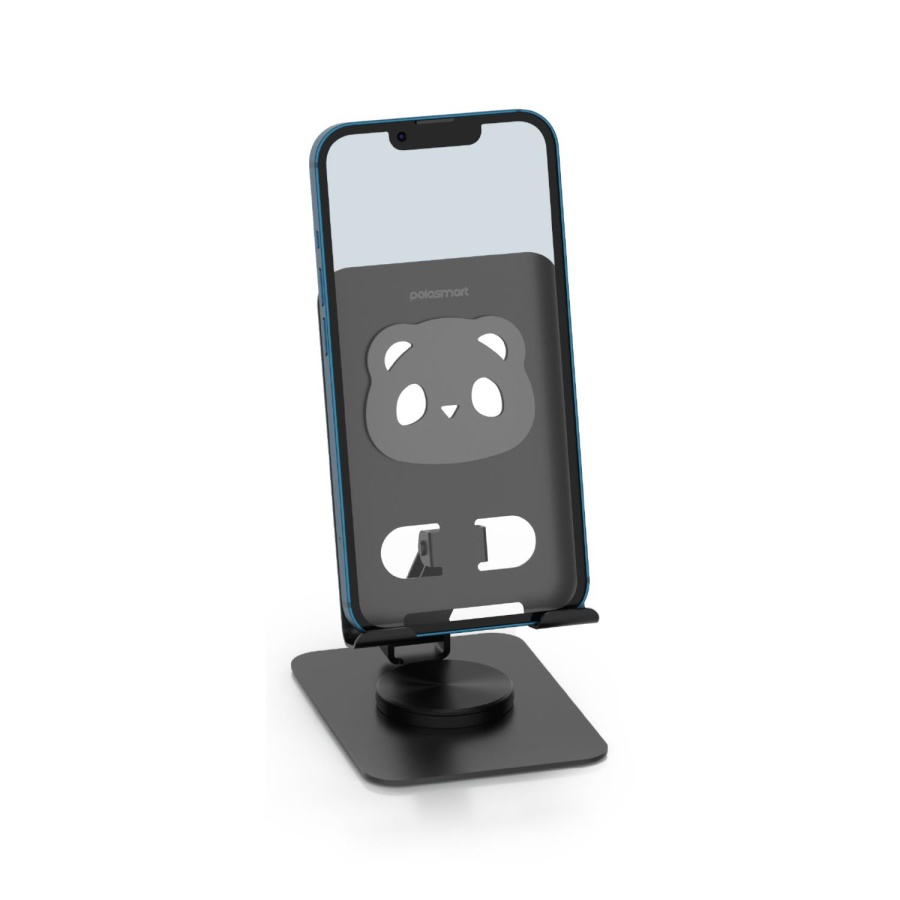 Polosmart PSM145 Telefon Tablet Standı 360° Ayarlanabilir 1000g Taşıma Kapasiteli Siyah - 1
