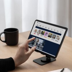 Polosmart PSM145 Telefon Tablet Standı 360° Ayarlanabilir 1000g Taşıma Kapasiteli Siyah - 4