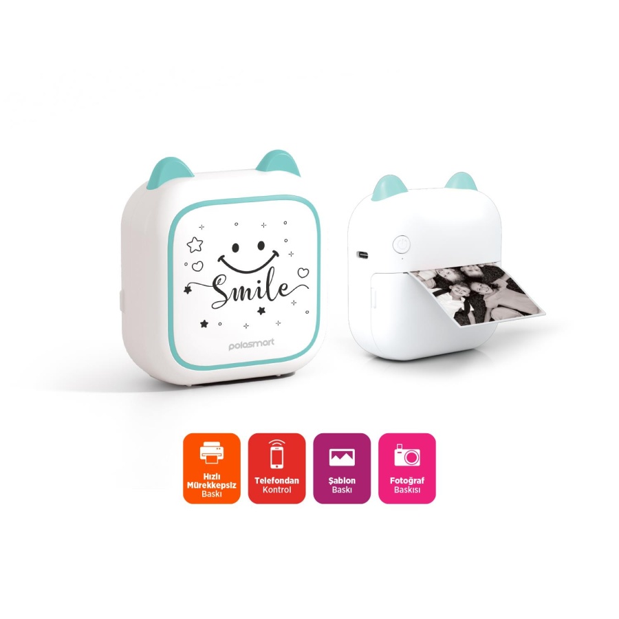 Polosmart PSM147 Kablosuz Mini Yazıcı - 2