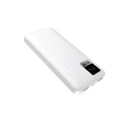 Polosmart PSM148 Taşınabilir 20W PD Çıkışı Dijital Ekranlı Şarj Cihazı Powerbank 10.000 mAh Beyaz - 4