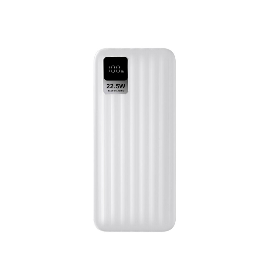 Polosmart PSM148 Taşınabilir 20W PD Çıkışı Dijital Ekranlı Şarj Cihazı Powerbank 10.000 mAh Beyaz - 3