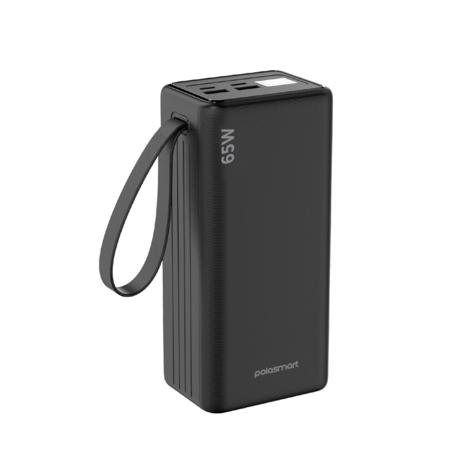 Polosmart PSM149 Taşınabilir 65W PD Çıkışlı Dijital Göstergeli 40.000 mAh Powerbank Siyah - 2
