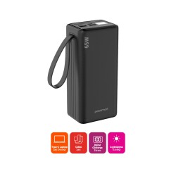 Polosmart PSM149 Taşınabilir 65W PD Çıkışlı Dijital Göstergeli 40.000 mAh Powerbank Siyah - 3