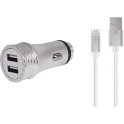 Polosmart PSM46 2'li Araç Şarjı + Lightning Şarj Kablosu 50 cm - 1