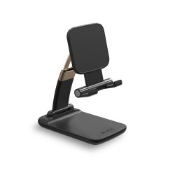 Polosmart PSM84 Masaüstü Katlanabilir Telefon Tablet Tutucu Stand - Siyah - 1