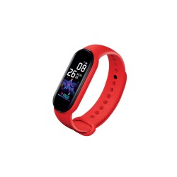 Polosmart PSSW24 Akıllı Bileklik 5.1V Titreşimli Bluetooth Adım Sayar Kalp Atışı Uyku Takibi Kırmızı - Polosmart