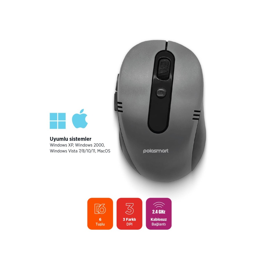 Polosmart PSWM21 Kablosuz Mouse - 2