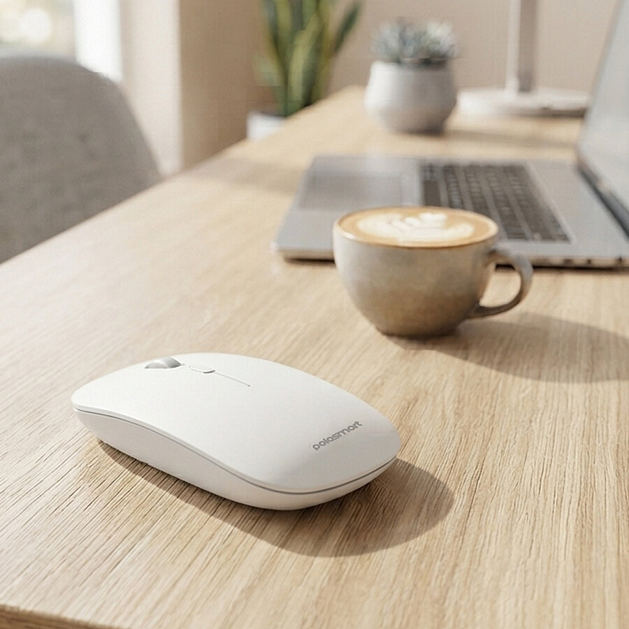 Polosmart PSWM23 Hybrid & Wireless Mouse Beyaz - 3