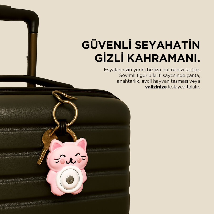 Polosmart PTM150 Tag Go Figürlü Kılıf Seti Pembe - 3