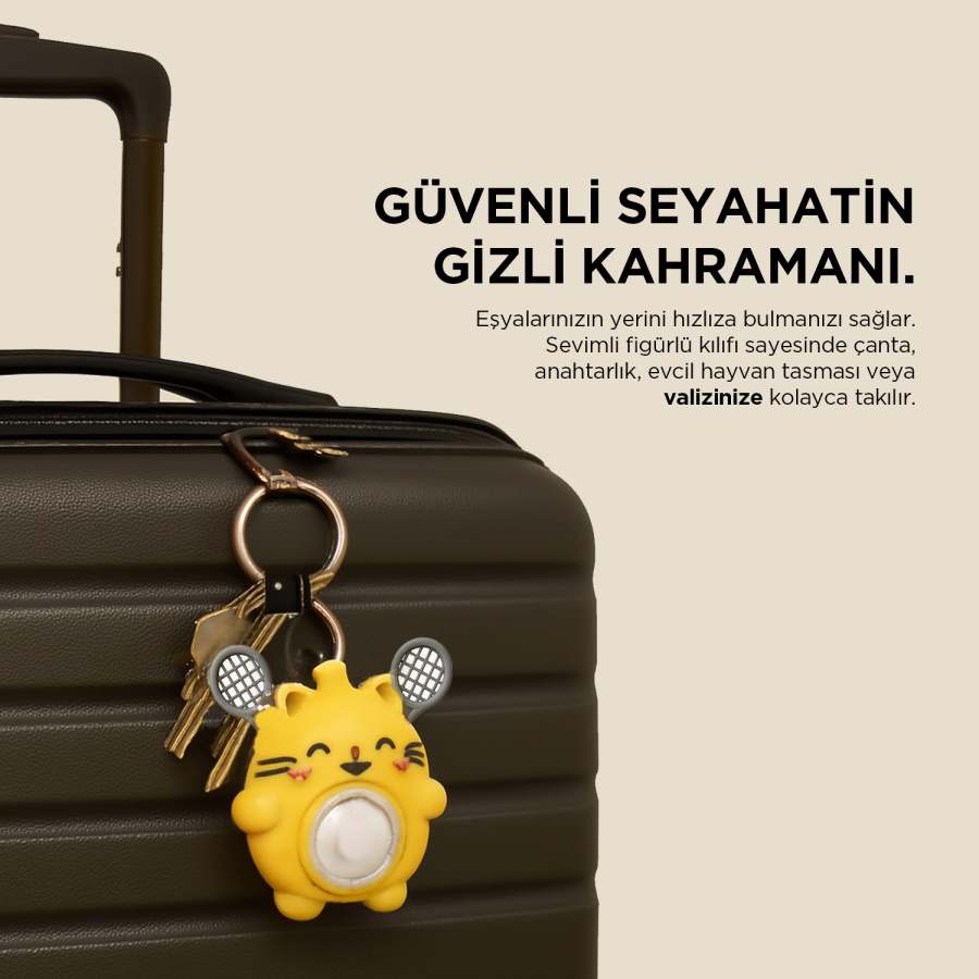 Polosmart PTM150 Tag Go Figürlü Kılıf Seti Sarı - 3