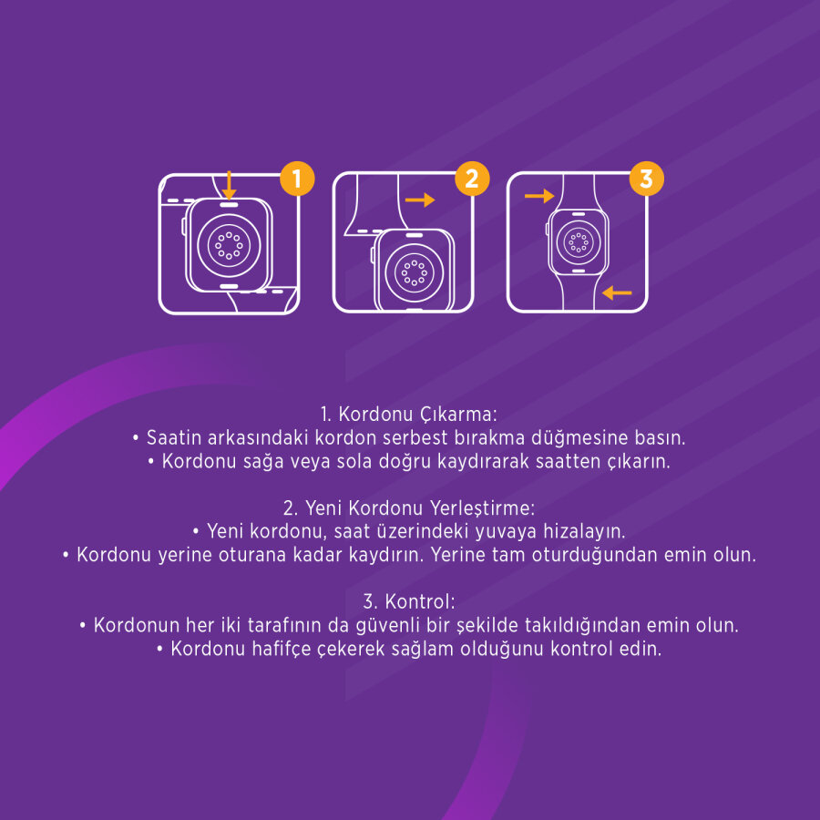 Polosmart PTM204 Akıllı Saat Kordonu (38/40/41 mm-Renkli) - 4