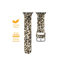 Polosmart PTM204 Akıllı Saat Kordonu - Leopar (38/40/41 mm) - Polosmart