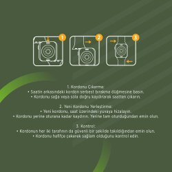 Polosmart PTM204 Akıllı Saat Kordonu - (38/40/41 mm-Yeşil) - 4