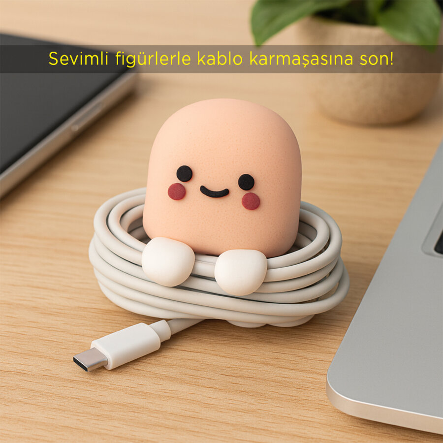 Polosmart PTM350 Figürlü Kablo Toplayıcı ve Klips Seti - 5