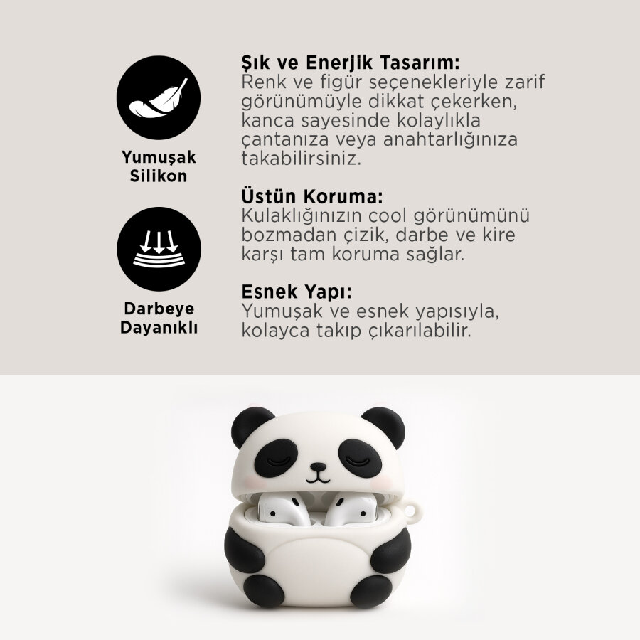 Polosmart PTM501 Kulaklık Kılıfı (PRO) – Panda Figürlü - 4